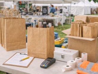 Logistika festivalů a pap tašek