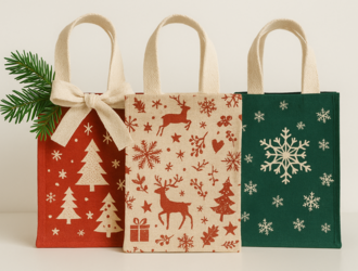 Vánoční papírové tašky