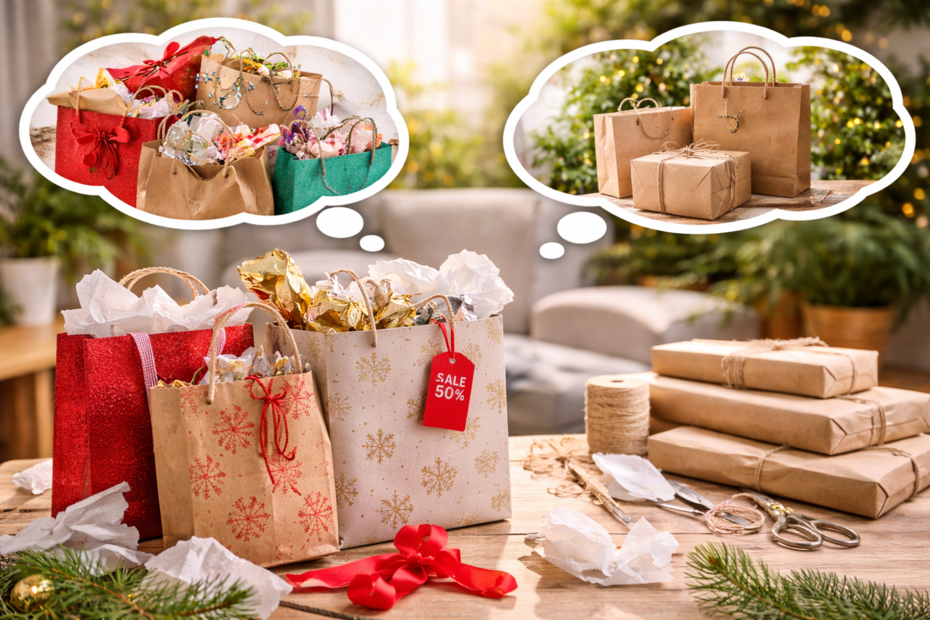 jednodušší obaly po Vánocích