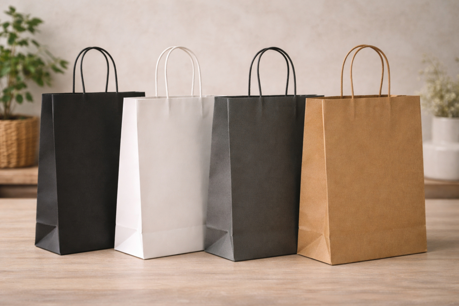 Papírové tašky barvy profesionální