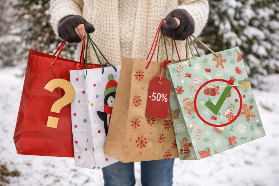 chyby vánoční tašky