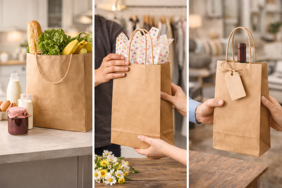 Tři možnosti použití papírové tašky